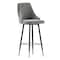 Flash Furniture BR 30" LeatherSoft Stools with Chrome Accents, 2PK SY-807-30-GY-GG - alternate 9